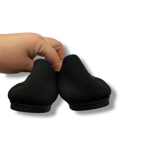 Rothy's The Loafer Flats Women's 8 Black Knit Slip On Sustainable Work Office - Picture 5 of 10